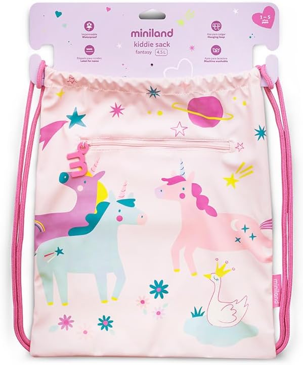 Rucksack mit Reißverschlussfach Einhorn